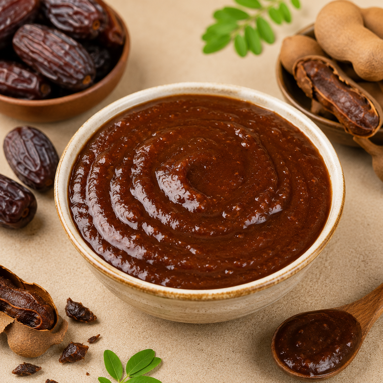Chinch-Khajur Chutney (Tamarind-Date Chutney)