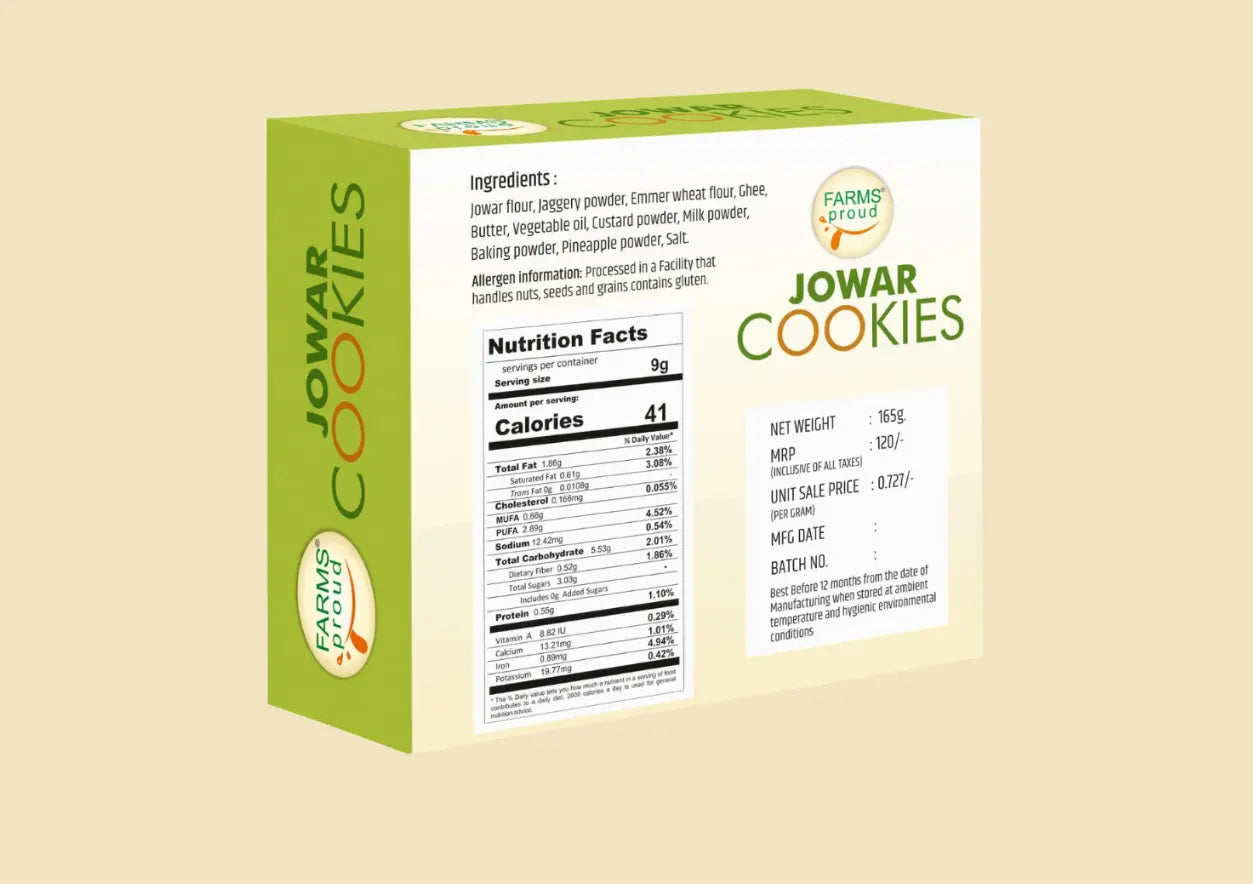 Jowar Cookies – Healthy Jwari Millet Biscuits