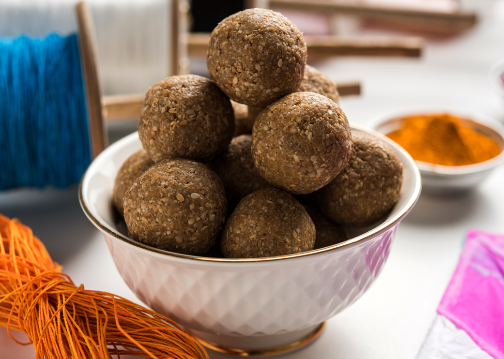 Bajra Ladoo with Jaggery, Groundnut and Dry Fruits Healthy Snack