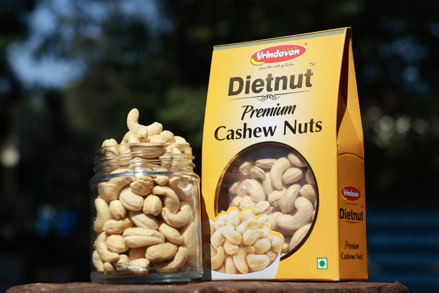 Vrindavan's W400 Cashew nuts — whole cashews, farm-sourced, protein-rich, Perfect for daily Snacking.