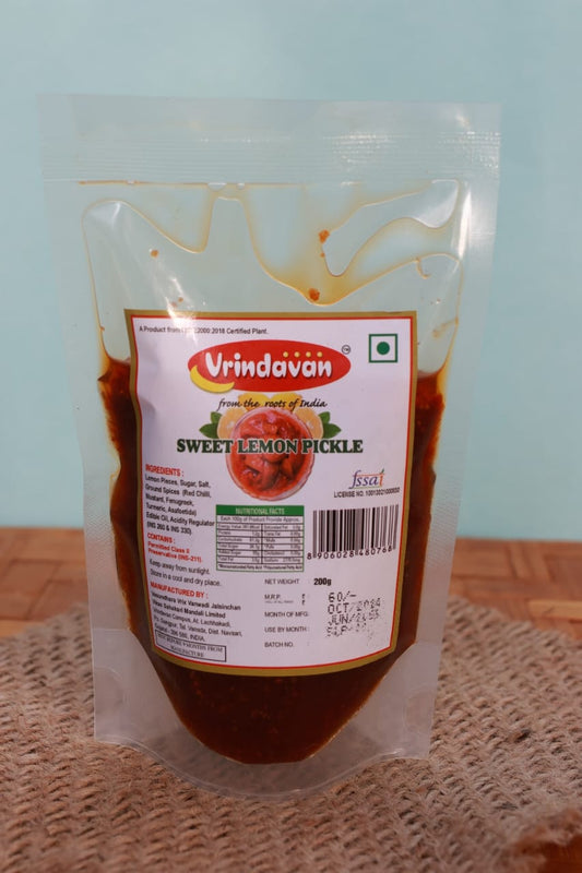 Vrindavan's Sweet Lemon Pickle